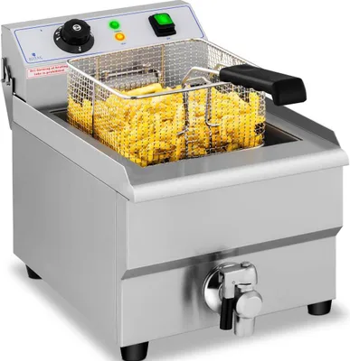 Produktbild von Royal Catering Elektrická fritéza - 16 l - 3500 W - Vypouštěcí kohout -