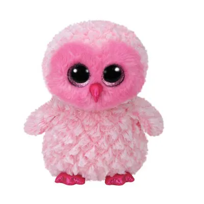Obrázok produktu pre Ty Plyšák - Beanie Boo's Large - Twiggy, sova ružová/biela 42cm