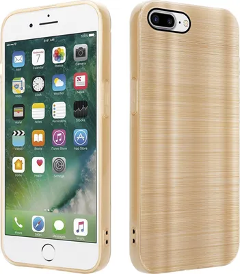 Image de Cadorabo Housse pour Apple iPhone 7 PLUS / 7S PLUS / 8 PLUS Housse de protection en or Housse pour portable TPU silicone Etui Case