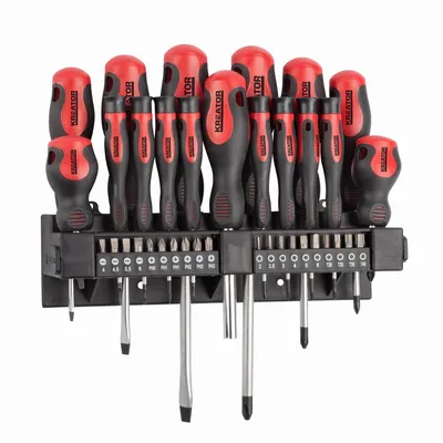 Produktbild von Kreator Krt400010 Schraubendreher-set 37 Einheiten Silber Silber One Size