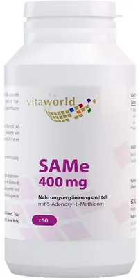 Produktbild von vitaworld SAMe 400 mg S-adenosylmethionin Kapseln, 60 St. Kapseln
