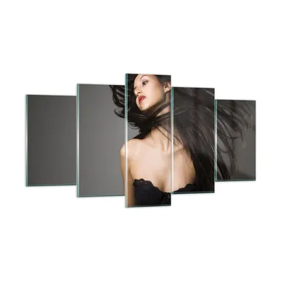Produktbild von Bilder auf glas - Schönheit Mode Modell posieren - 160x85cm - Glasbilder - Wandbilder - Kunstdruck - zum Aufhängen bereit - Wanddekoration aus Glas - Glas Bilder - Wandbild auf Glas - GEA160x85-2128