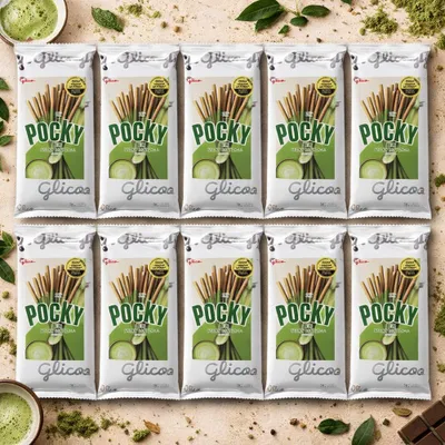 Produktbild von Pocky Milky Matcha Softpack 10 x 33g Vorratspack