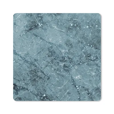 Produktbild von MuchoWow® Mauspad Mousepad Marmor - Blau - Glitter 30x30 cm - Mousepads - Maus Mat - Pad - Mausunterlage - Gaming