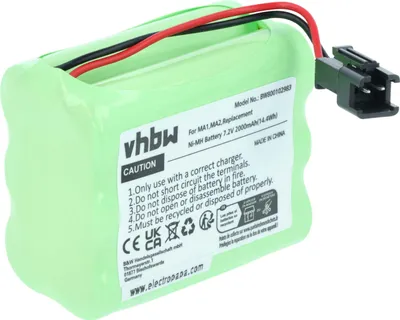 Produktbild von vhbw Akku Ersatz für Tivoli MA-1, MA-2, MA-3, MA1, MA2 für digital Radio (2000 mAh, 7,2 V, NiMH)