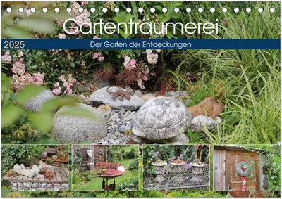 Produktbild von Gartenträumerei (Tischkalender 2025 DIN A5 quer), CALVENDO Monatskalender