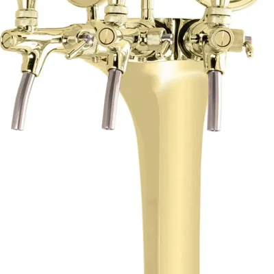 Image de Colonne biere dorée 3 lignes, élégante, "" (prix du forfait)