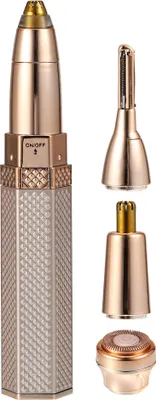 Image de 1 pcs Sourcil Tondeuse pour Femme, 4 en 1  Tondeuse, Rose Or Tone
