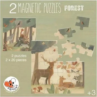 Zdjęcie produktu dla Magnetyczna łamigłówka leśna z 2 łamigłówkami