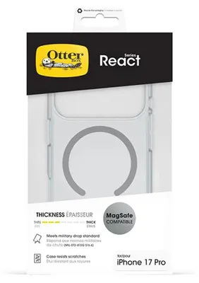 Produktbild von Otterbox React Magsafe Iphone 17 Pro Handyhülle Durchsichtig  Durchsichtig One Size