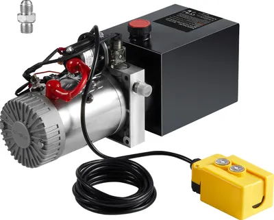 Obrázek produktu pro SucceBuy Hydraulické čerpadlo, 8 kvart, jednočinná pohonná jednotka, max. tlak 3200 PSI. Tlak, průtok 0,91 GPM pro sklápěcí přívěsy a automobilové výtahy