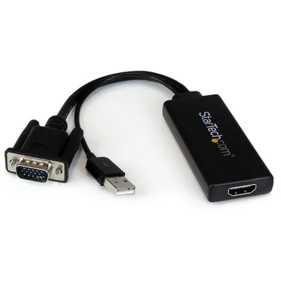 Immagine prodotto di StarTech.com VGA2HDU cavo e adattatore video Nero