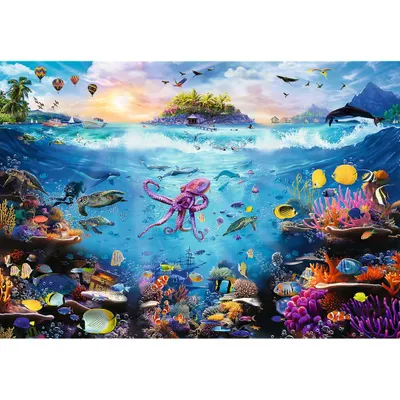 Immagine prodotto di Puzzle 13500 Immersione nel paradiso sottomarino TREFL