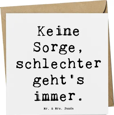 Produktbild von Mr. & Mrs. Panda Grußkarte Spruch Hoffnung in schwierigen Zeiten - Weiß - Geschenk, Zitat, Inspiration, faltkarte, anlasskarte, Kraft, Motivation, Positivität, Optimismus