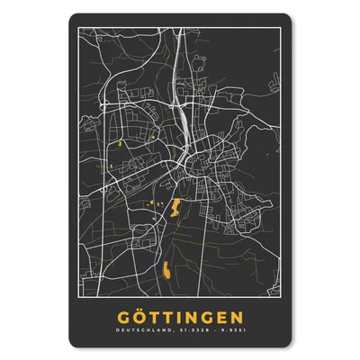 Produktbild von MuchoWow® Mauspad Mousepad Gold - Deutschland - Karte - Stadtplan - Göttingen 18x27 cm - Mousepads - Maus Mat - Pad - Mausunterlage