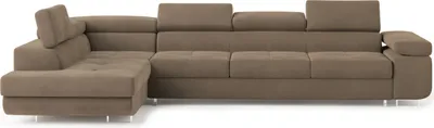 Produktbild von Masseno Ecksofa VICENTE mit Schlaffunktion L-Form, Sofa mit Bettkasten, Wohnzimmersofa, Couch, Soffa, Bettsofa, Couchgarnitur- Beige, MONOLITH 09