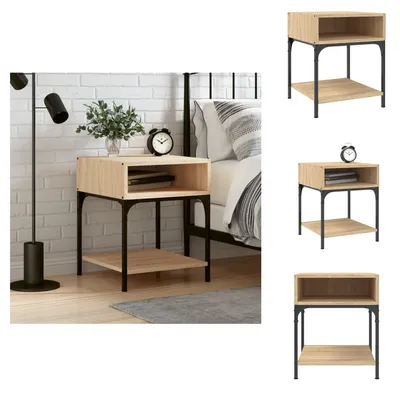 Obrázok produktu pre vidaXL Nočný stolík Sonoma dub 40x41x50 cm materiál na báze dreva - Nočné stolíky