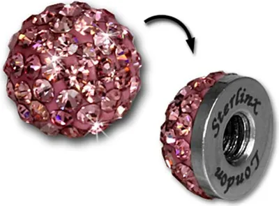 Image de Boule à facettes rose pour le bracelet Shamballa de Sterlinx London SHB00A