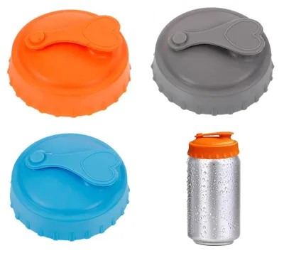 3 Silikondeckel für Dosen, wiederverwendbar, spülmaschinenfest