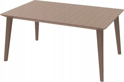Image de Table de salle à manger KETER Lima - 157 x 98 x 74 cm - cappuccino