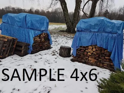 Produktbild von Bodenplane wasserdicht, 4 x 8 m, mit Metallösen, für Camping und Outdoor