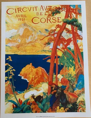 Image de Circuit Automobile de la Corse 1921 - 30x40cm Affiche Poster