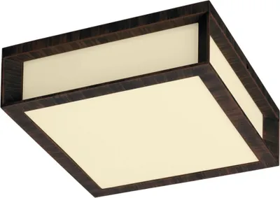 Produktbild von Massive Wall Light – Outdoor Lighting (Wall, Fluorescent, AC, Warm White, E27, Brown)
