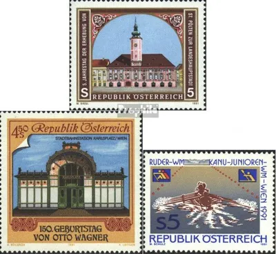 Produktbild von Briefmarken Österreich 1991 Mi 2034,2035,2036 (kompl.Ausgaben) postfrisch Sondermarken