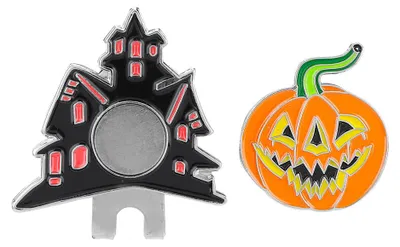 Image de Clip en acier inoxydable pour chapeau de golf style festival avec marqueur de balle magnétique, accessoire pour Halloween