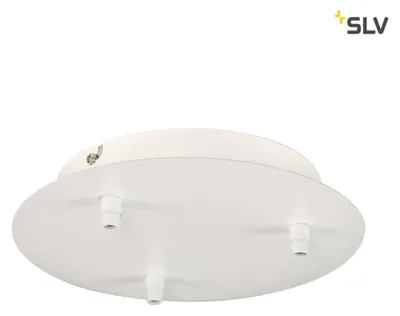 Zdjęcie produktu dla Fitu 3-częściowa rozeta sufitowa okrągła Ø22 cm biała