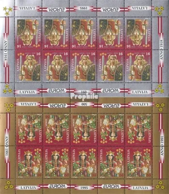 Produktbild von Briefmarken Lettland 1995 Mi 414Klb-415Klb Kleinbogen (kompl.Ausg.) postfrisch Frieden