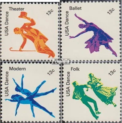 Produktbild von Briefmarken USA 1978 Mi 1335-1338 (kompl.Ausg.) postfrisch Tanz