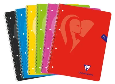 Image de MIMESYS Collegeblock A4+ 80 feuilles, noir + R