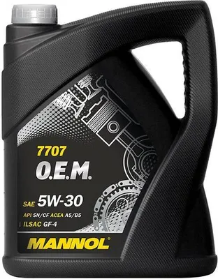 Produktbild von 5 Liter MANNOL 5W-30 O.E.M. 7707 Ford WSS-M2C913-D Ford WSS-M2C913-C Ford WSS-M2C913-B Ford WSS-M2C913-A Volvo VCC 95200377 MB 229.6 Fiat 9.55535-G1 STJLR.03.5003
