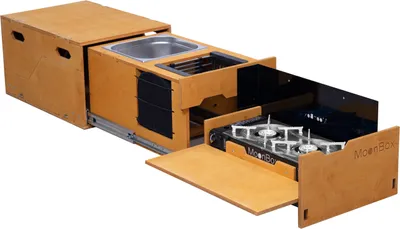 Produktbild von Moonbox Kitchenbox Campingbox Campingküche Campinglade Campingmodul Natur