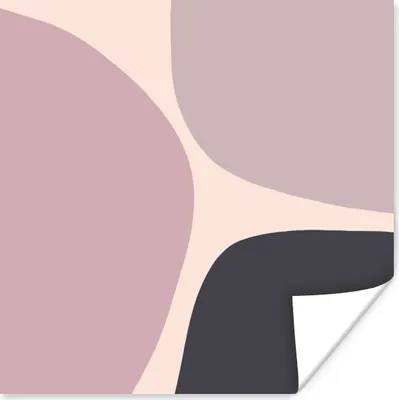 Produktbild von MuchoWow® Poster Pastell - Gestaltung - Minimalismus 50x50 cm - Wohnzimmerdekoration