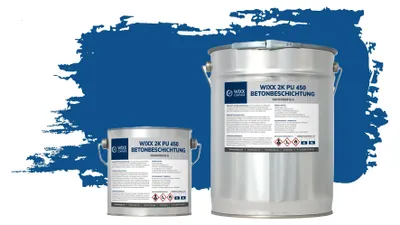 Produktbild von Wixx 2K Polyurethan450 Betonbeschichtung - RAL 5017 | Verkehrsblau - 10L