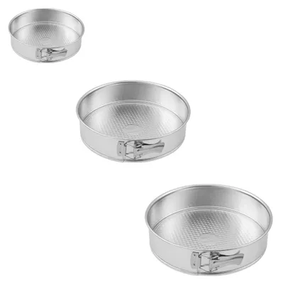 3er-Set Springformen, verzinnt, Ø 18,5/26/28 cm