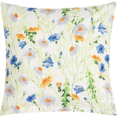 Zdjęcie produktu dla Poszewka bawełniana - 40x40 cm - Niebieska, Żółta, Biała