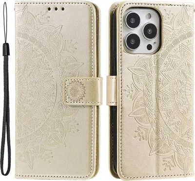 Image de Housse pour Apple iPhone 14 Pro Housse Flip Case Handy Cover Etui Mandala