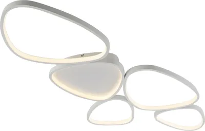 Immagine prodotto di JUST LIGHT PEBBLES Lampada da soffitto a LED, bianco caldo, dimmerabile, 42 W, bianca 14045-16