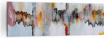 Produktbild von Bild auf Leinwand - Leinwandbild - Abstraktion modern - 160x50cm - Wand Bild - Wanddeko - Leinwanddruck - Bilder - Kunstdruck - Wanddekoration - Leinwand bilder - Wandkunst - AB160x50-3676