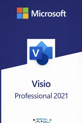Produktbild von Microsoft Visio 2021 Professional Lizenz | 1 PC | Vollversion | Versand per E-Mail