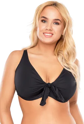 Produktbild von Vivisence Bikini BH Dame 3202 Bademode Bikinioberteil Musterlos, schwarz, 90f