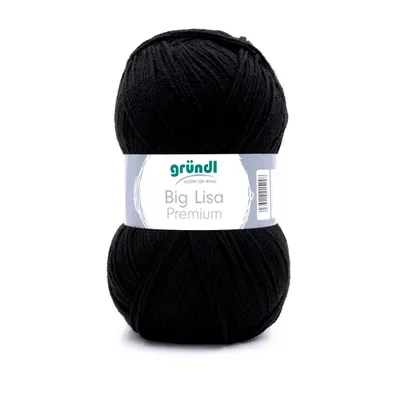 Produktbild von Gründl Wolle Big Lisa Premium 250 g schwarz