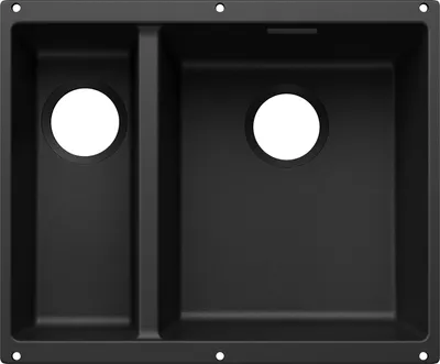 Image de BLANCO SUBLINE 340/160-U pour composants colorés Evier à encastrer SILGRANIT noir à partir de 60 cm sans bonde Télécommande