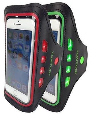 Obrázek produktu pro Tunturi LED náramek na telefon Červená barva červená
