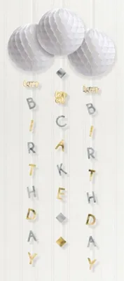 Produktbild von Amscan 290143, Papier, Gold, Silber, 6 Stück(e)