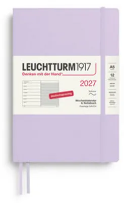 Produktbild von Wochenkalender & Notizbuch Medium A5 Lilac 2027