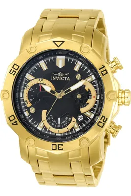 Obrázek produktu pro Invicta Pro Diver - SCUBA 22767 Pánské Hodinky - Quartz Hnutí - Nerezová Ocel s Černým Ciferníkem - 50 mm